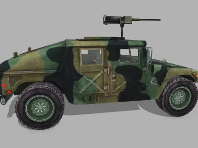 Humvee Low-poly 3D model