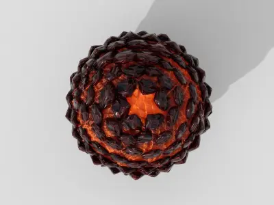 Dragon egg PBR low poly Low-poly 3D model