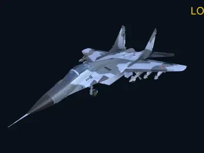 Asset - Army - Aircraft - Mig 29 Low-poly 3D model