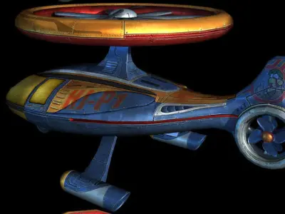 Helicopter 3D Beebop Concept 3D model