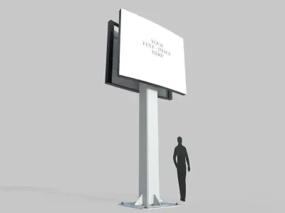 Billboard M5 Low-poly 3D model