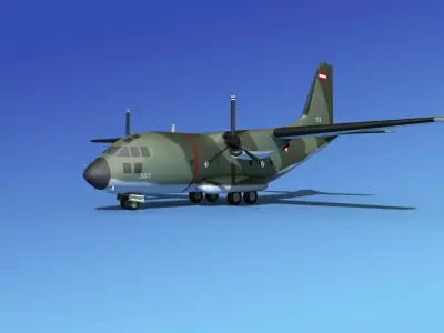 Alenia C-27A Spartan Austria 3D model