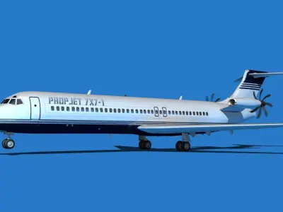 Boeing 7X7-1 Jet Fan V102 3D model