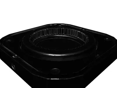 Precision Industrial Spline Drive Component Low-poly 3D model