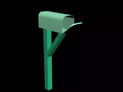 Mailbox 3D model 6