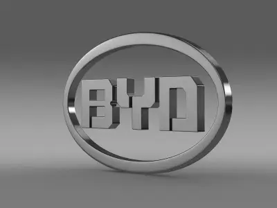 BYT Logo 3D model
