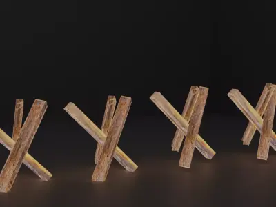 Hedgehog Anti Tank 3D model