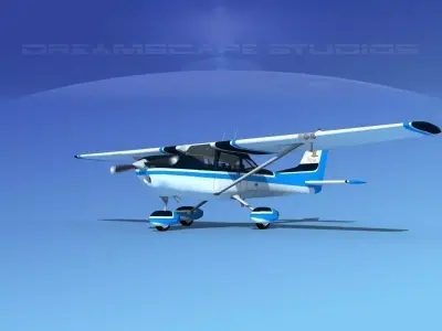 Cessna 172 Skyhawk 1967 V07 3D model