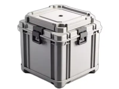 Heavy Duty Plastic Storage Container Low-poly 3D model