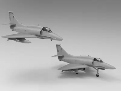 Lockheed Martin A-4AR Fightinghawk 3D print model