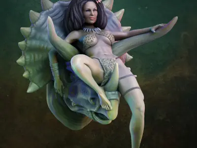 Cavewoman Key Holder 3D print model