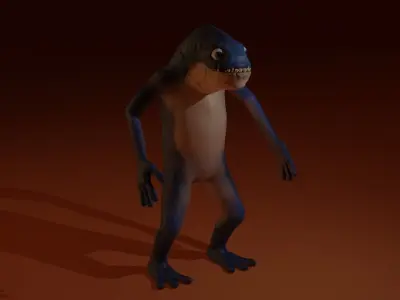 Character creature Low-poly 3D model