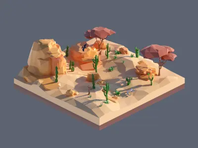land 85A Low-poly 3D model