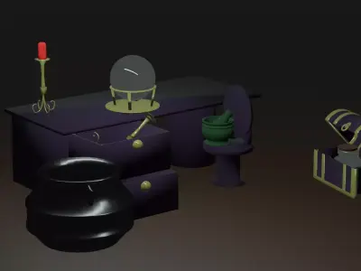 Witch Furniture 3D model