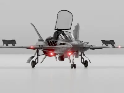 1989 Batwing Low-poly 3D model