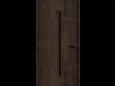 Door 2 wooden 3D model