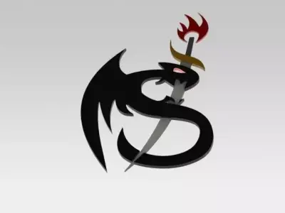 Dragon Sword Emblem Free 3D model