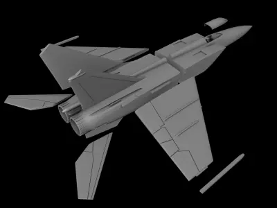 MIG-25 FOXBAT SCALE 1-72 PRINTABLE STL FILES 3D print model