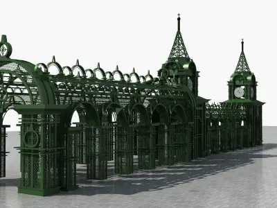 Old Style Corridor 3D model