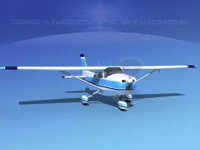 Cessna 172 Skyhawk 1976 V05 3D model