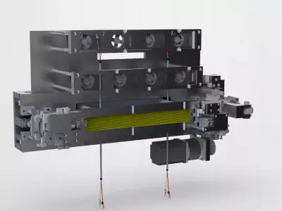 The heating module 3D model