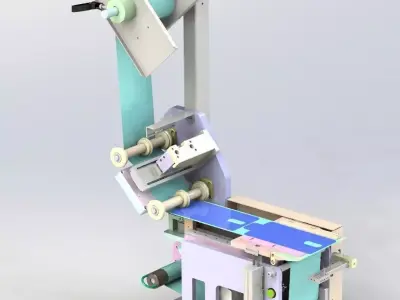 Laminating machine mold module 3D model