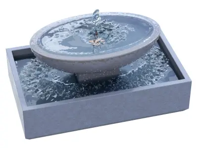 Campania - Recife Fountain 3D model