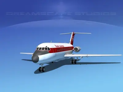 Doulgas DC-9-20 Air Canada 3D model