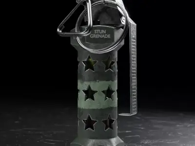 M84 Stun Grenade Flashbang Game Ready Low-poly 3D model