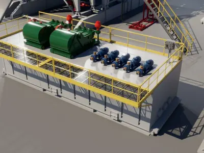 Oil drilling Equipment compilation 3D Model Collection