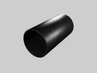 Technical HDPE pipes highpoly 3D model