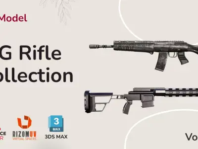 Sig Rifle Collection Free 3D model
