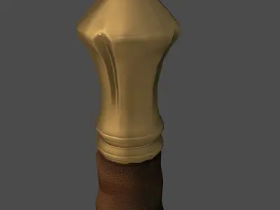 Scottish Claymore Low-poly 3D model