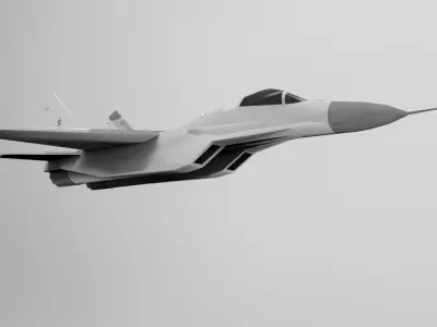 Mig 29 Fighter Jet Low Poly Low-poly 3D model