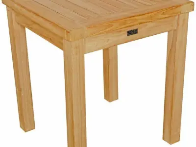 Corum Teak Solid Wood Side Table Free 3D model