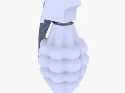 Hand Grenade low poly Low-poly 3D model