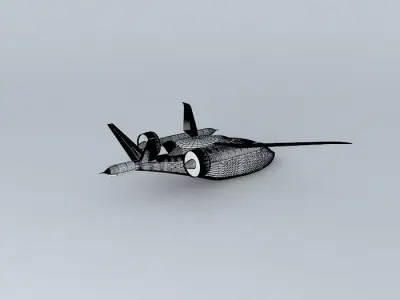 ARGO AIRCRAFTS A 900 Blade in flight whiteblue 3D model