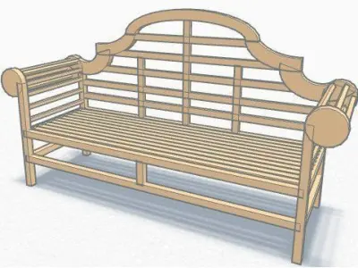 Lutyens bench Free 3D print model