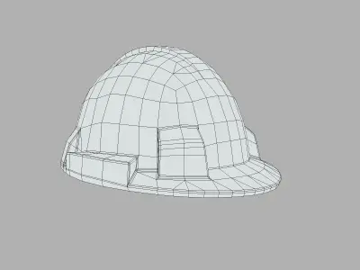Hard Hat Low Poly PBR Realistic Low-poly 3D model