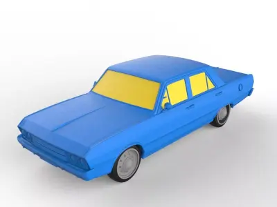 Chrysler Valiant 1969 Classic Car 3D print model