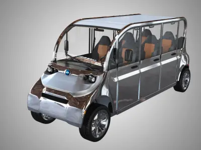 Polaris GEM Electric car 3D model