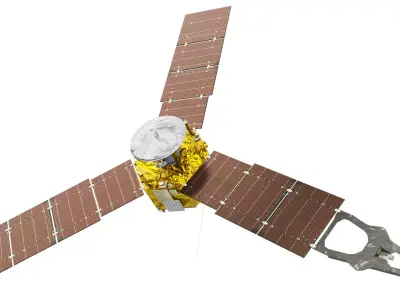 Juno spacecraft Low-poly 3D model