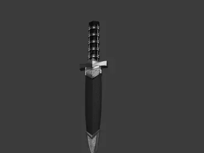 Dark Assassin Dagger Free low-poly 3D model