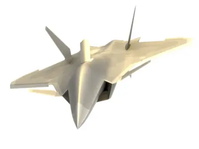 6th generation fighter Low-poly 3D model