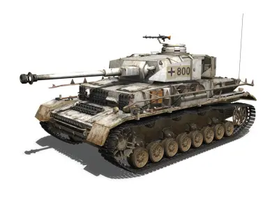 PzKpfw IV - Panzer 4 - Ausf H - Winter 3D model