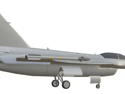 General Dynamics F-16XL-2 - The FORGOTTEN F-16 - Low-poly 3D model