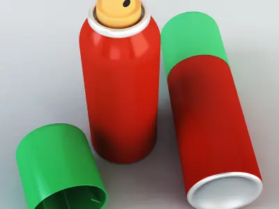 Spray can 100ml v 1 3D model
