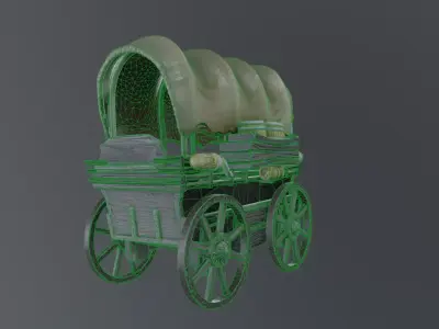 medieval cart 3D model order