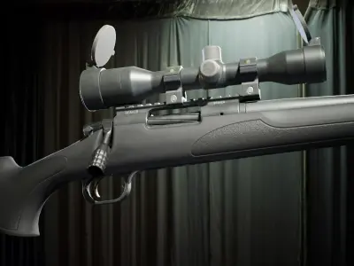 PBR - R700 Sniper Rifle  - Game-Ready 3D Asset Low-poly 3D model