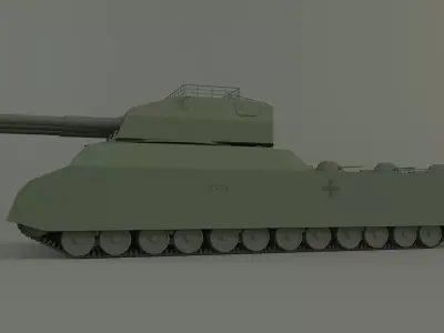 landkreuzer p1000 ratte tank 3D model